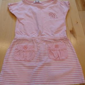2T Kanz white and pink stripes dress German